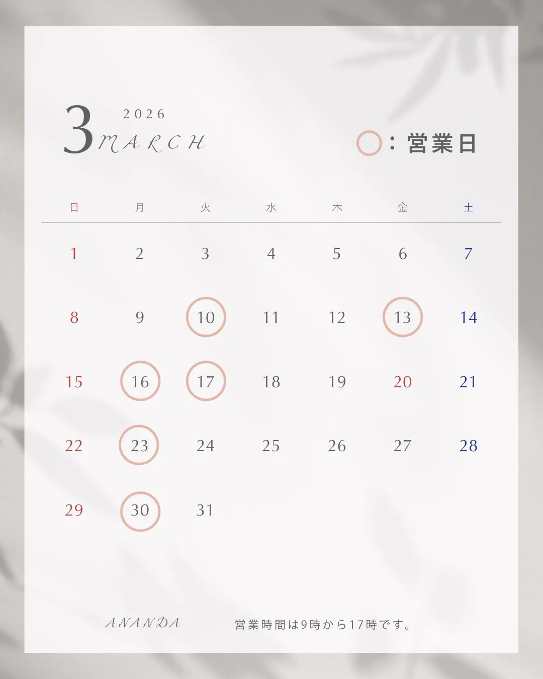 こんにちは、海老名のアーユルヴェーダサロン Ananda(ア...